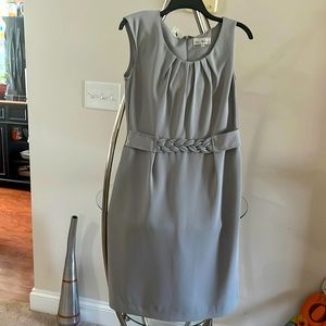 Size 8 sleeveless dress in grey.